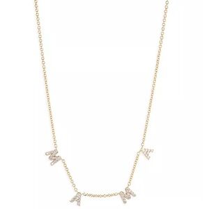 NWT Nadri Mama Gold Pave Necklace